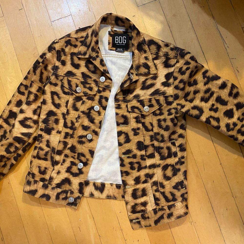 Animal Print Jean Jacket